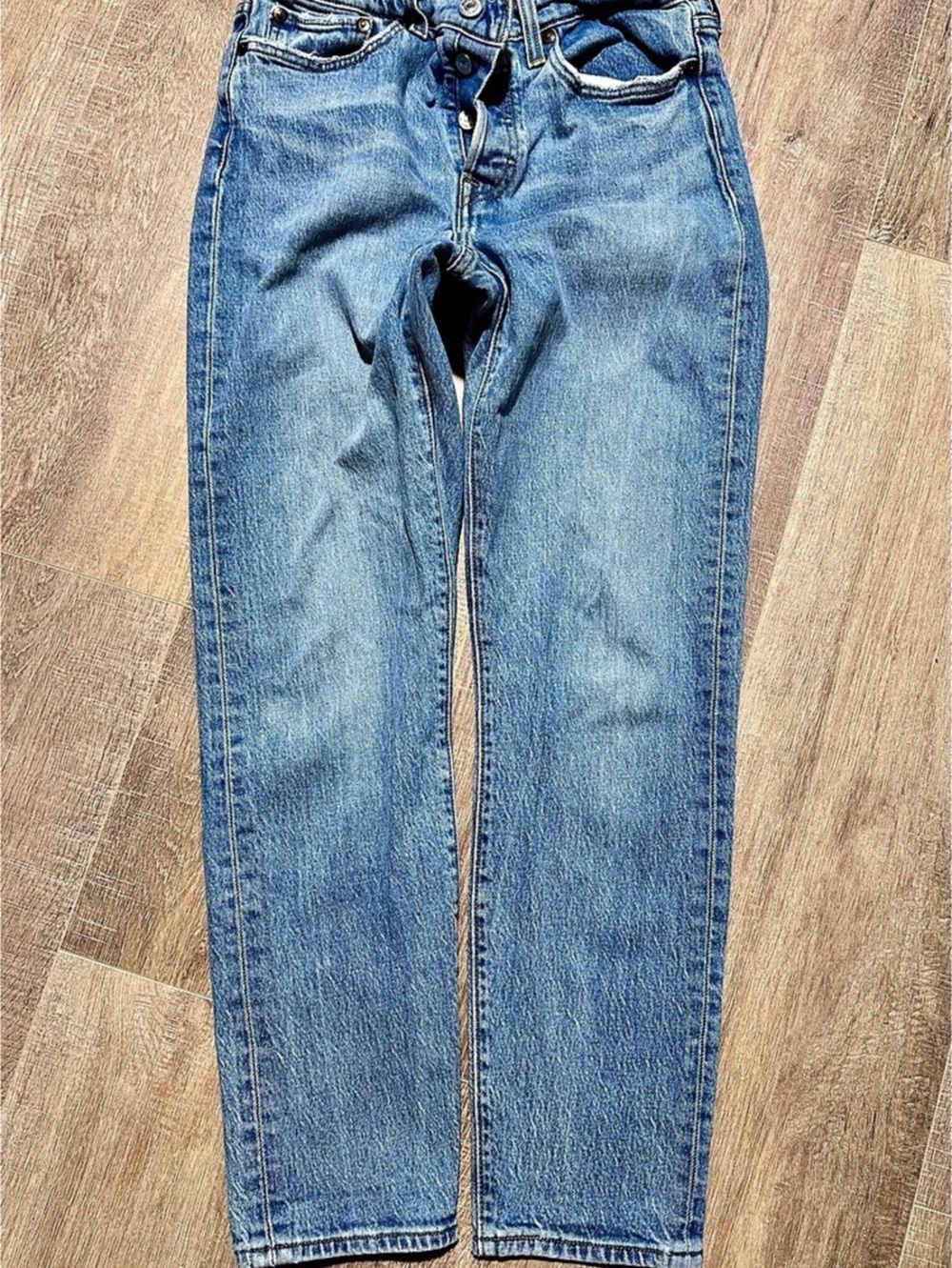 Levi's 501 Original Fit Jeans Straight Leg Blue Like New 27